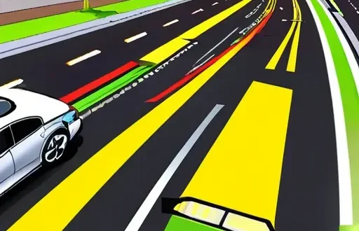 Инфографика ADAS: AEB и Lane Assist с датчиками, обработкой данных и исполнительными механизмами