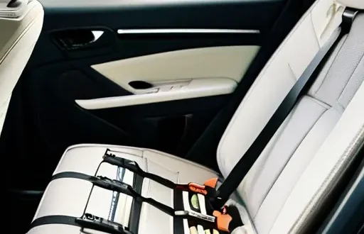 Установка детского кресла на заднем сиденье: процессы крепления ISOFIX и ремневая фиксация с индикатором угла наклона