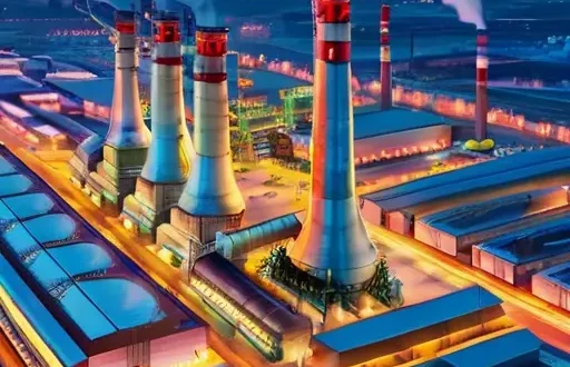 Современный российский металлургический завод с элементами цифровизации и индустриального 4.0